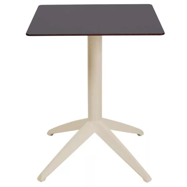 178 Table dexterieur QUATRO sable Mobilier terrasse professionnel Ezpeleta 1
