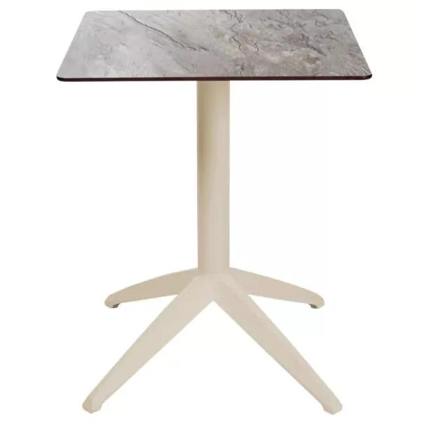 179 Table dexterieur QUATRO sable Mobilier terrasse professionnel Ezpeleta 2