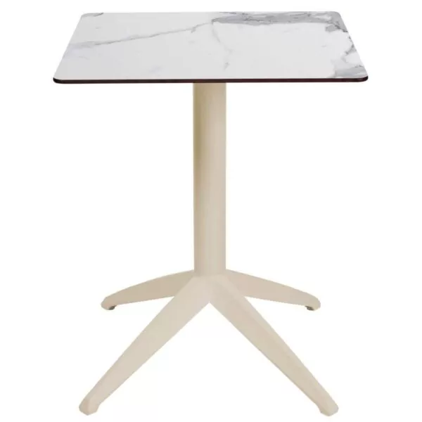 183 Table dexterieur QUATRO sable Mobilier terrasse professionnel Ezpeleta 6