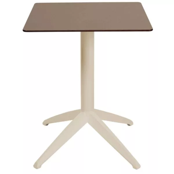 185 Table dexterieur QUATRO sable Mobilier terrasse professionnel Ezpeleta 8