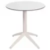 210 Table terrasse restaurant QUATRO Ronde Blanc Mobilier professionnel Ezpeleta 3