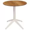 212 Table terrasse restaurant QUATRO Ronde Blanc Mobilier professionnel Ezpeleta 5