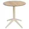 221 Table restaurant terrasse QUATRO Ronde Sable Mobilier CHR dexterieur Ezpeleta 2