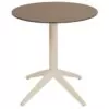 225 Table restaurant terrasse QUATRO Ronde Sable Mobilier CHR dexterieur Ezpeleta 4