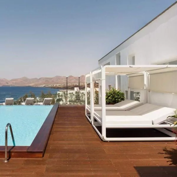 Lit de plage IBIZA XL - Mobilier professionnel piscine camping luxe plage privée Ezpeleta - 4