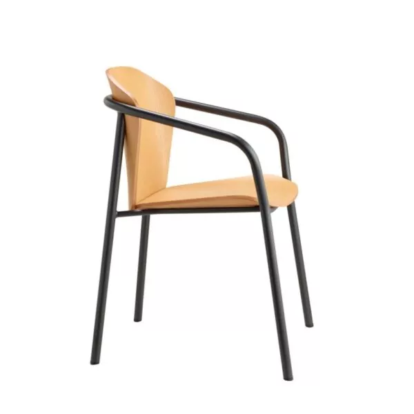 Fauteuil Finn Metal Wood avec accoudoirs - Pour un intérieur élégant et confortable SCAB - 3