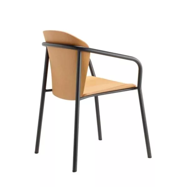 Fauteuil Finn Metal Wood avec accoudoirs - Pour un intérieur élégant et confortable SCAB - 4