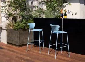 Tabouret Lisa Techno H66/ H75cm : une touche contemporaine à votre terrasse SCAB - 2