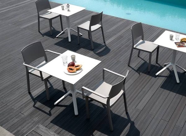 Fauteuil bistrot Kate avec accoudoirs, pour une expérience confortable en terrasse SCAB - 13