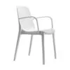 Fauteuil d'extérieur empilable avec accoudoirs Ginevra SCAB - 5