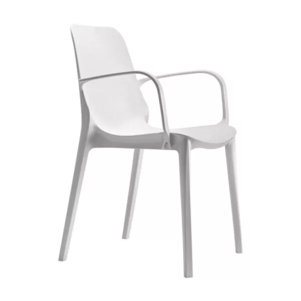 Fauteuil d'extérieur empilable avec accoudoirs Ginevra SCAB - 5