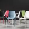 Fauteuil d'extérieur empilable avec accoudoirs Ginevra SCAB - 12