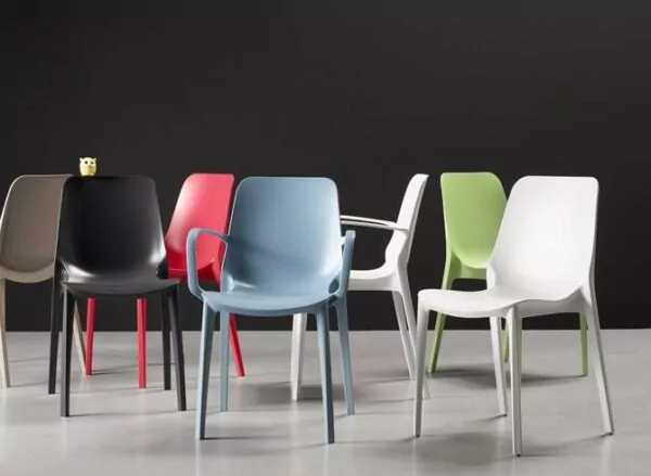 Fauteuil d'extérieur empilable avec accoudoirs Ginevra SCAB - 12