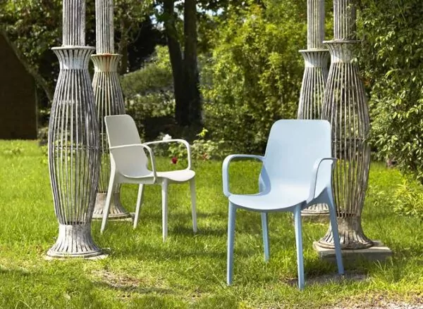 Fauteuil d'extérieur empilable avec accoudoirs Ginevra SCAB - 13