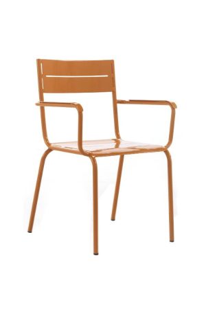 Chaise industrielle en acier avec accoudoirs Mirage: le mariage parfait entre confort et style JAB DESIGN - 1