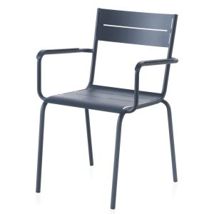 Chaise industrielle en acier avec accoudoirs Mirage: le mariage parfait entre confort et style JAB DESIGN - 3