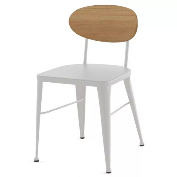 Chaise avec dossier bois Nexus : le mariage parfait du bois et du métal JAB DESIGN - 1