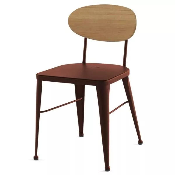 Chaise avec dossier bois Nexus : le mariage parfait du bois et du métal JAB DESIGN - 2