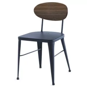 Chaise avec dossier bois Nexus : le mariage parfait du bois et du métal JAB DESIGN - 3