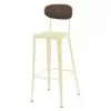 Tabouret dossier bois River : le confort rustique pour votre établissement JAB DESIGN - 3