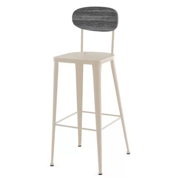 Tabouret dossier bois River : le confort rustique pour votre établissement JAB DESIGN - 7