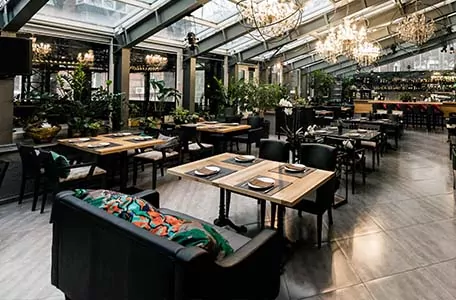 Meubles, chaise, restaurant et banquette