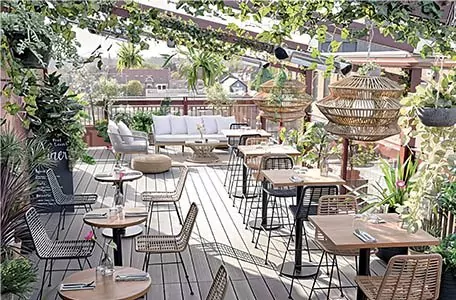 terrasse Meubles, chaise, restaurant
